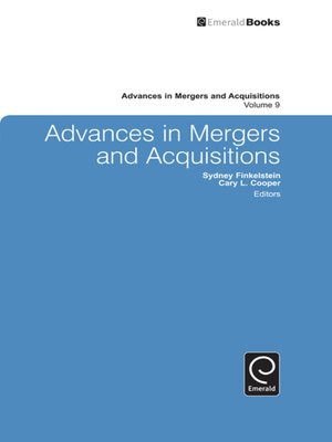 cover image of Advances in Mergers and Acquisitions, Volumne 9
